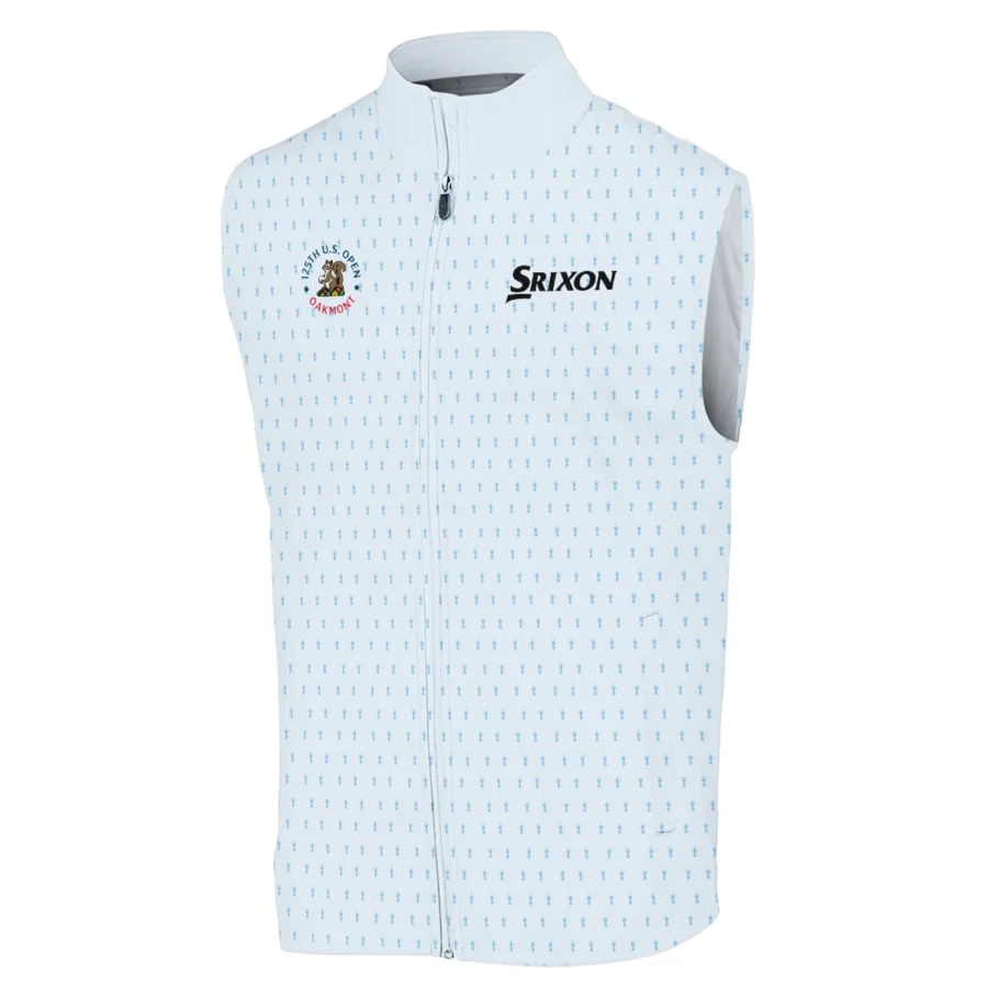 Special Release Light Blue Srixon Golf 125th U.S. Open Oakmont Sleeveless Jacket All Over Prints QTUSM8724A2SRSJK