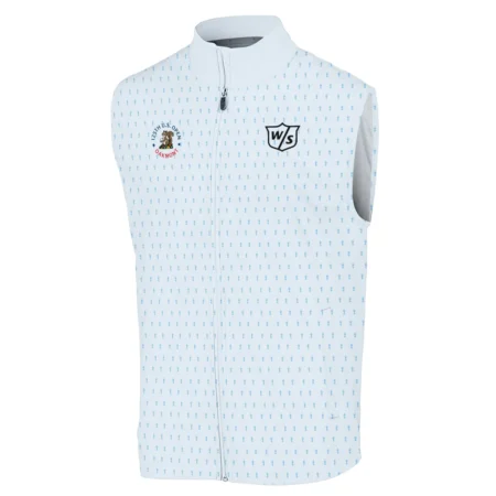 Special Release Light Blue Wilson Staff Golf 125th U.S. Open Oakmont Sleeveless Jacket All Over Prints QTUSM8724A2WSSJK