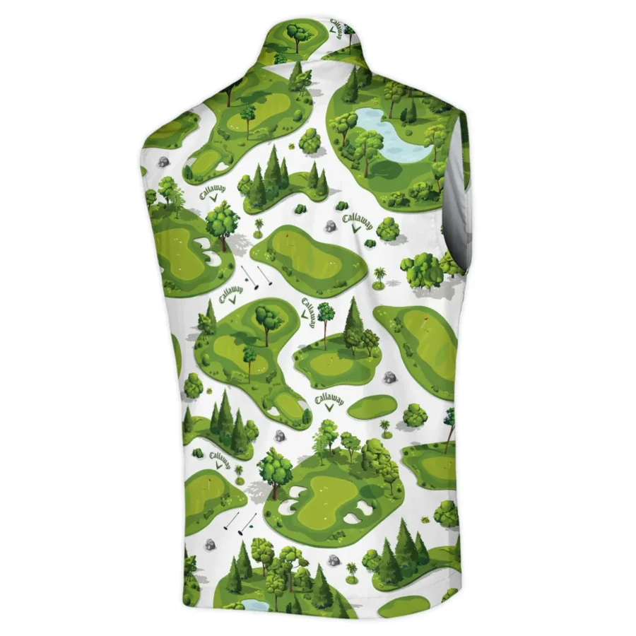 Special Golf Course Pattern Sleeveless Jacket Callaway BLG110724A5CLWSJK