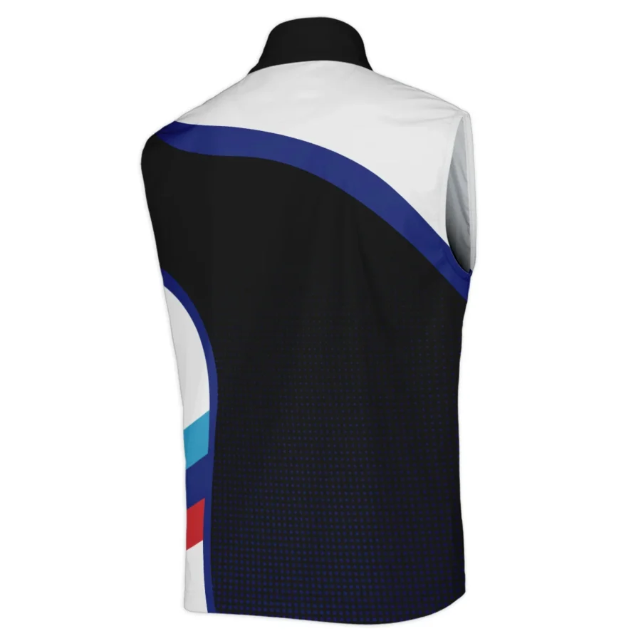 Sleeveless Jacket Cleveland Golf BMW PGA Championship Black Background Halftone Blue Red HOBMW110724A01CLESJK