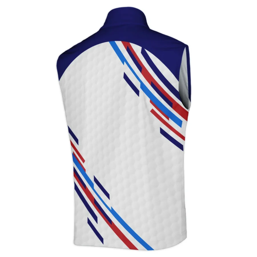 Special Release Cleveland Golf 152nd Open Championship Blue Red Straight Line White Background Sleeveless Jacket All Over Prints HOTOP090724A01CLESJK