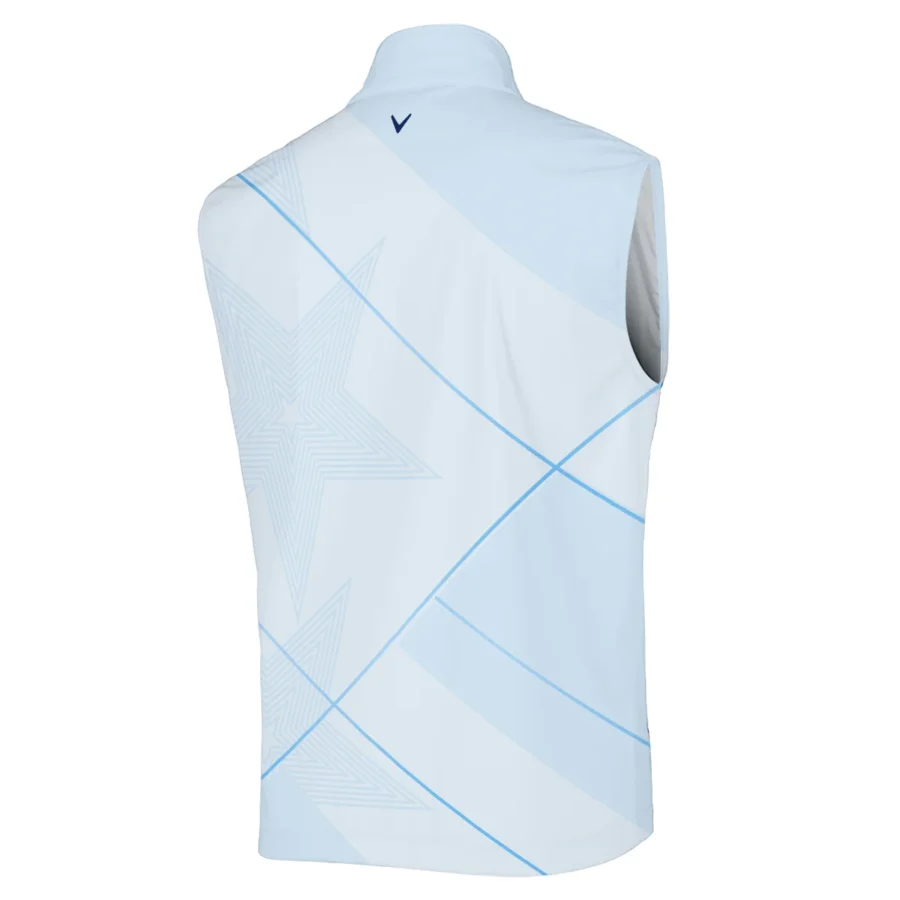 Light Blue Color Callaway BMW PGA Championship Sleeveless Jacket All Over Prints QTBMW2407A1CLWSJK