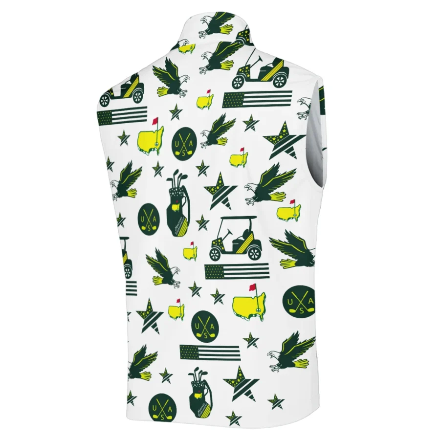 Golf Pattern Green Cleveland Golf Masters Tournament Sleeveless Jacket All Over Prints QTMT180724A1CLSJK