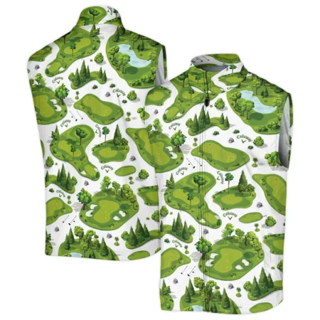 Special Golf Course Pattern Sleeveless Jacket Callaway BLG110724A5CLWSJK