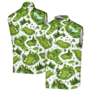 Special Golf Course Pattern Sleeveless Jacket Callaway BLG110724A5CLWSJK