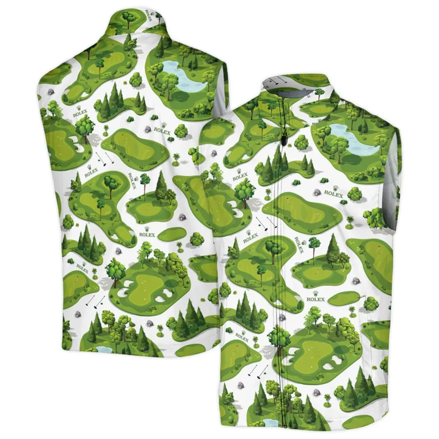 Special Golf Course Pattern Sleeveless Jacket Rolex BLG110724A5ROXSJK