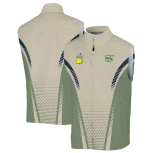 Collab Release Tan Green Wilson Staff Masters Tournament Quarter-Zip Jacket All Over Prints BLMT220724A3WSSWZ