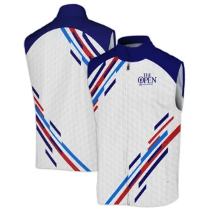 Special Release Cleveland Golf 152nd Open Championship Blue Red Straight Line White Background Quarter-Zip Jacket All Over Prints HOTOP090724A01CLESWZ