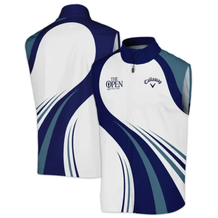 Callaway 152nd Open Championship White Mostly Desaturated Dark Blue Performance Sleeveless Jacket All Over Prints HOTOP270624A02CLWSJK