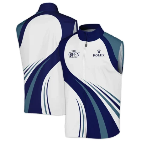 Rolex 152nd Open Championship White Mostly Desaturated Dark Blue Performance Sleeveless Jacket All Over Prints HOTOP270624A02ROXSJK