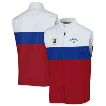 Sleeveless Jacket Callaway 125th US Open Oakmont Blue Red Very Pale Blue Pattern HOUSG130724A01CLWSJK