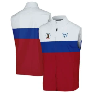 Quarter Zip Jacket Shirt Wilson Staff 125th US Open Oakmont Blue Red Very Pale Blue Pattern HOUSG130724A01WSSWZ