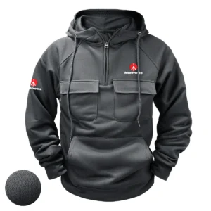 Special Release Nature Photography x Manfrotto Brand Tactical Quarter Zip Hoodie BLNP170724A1MFT - DarkBlue