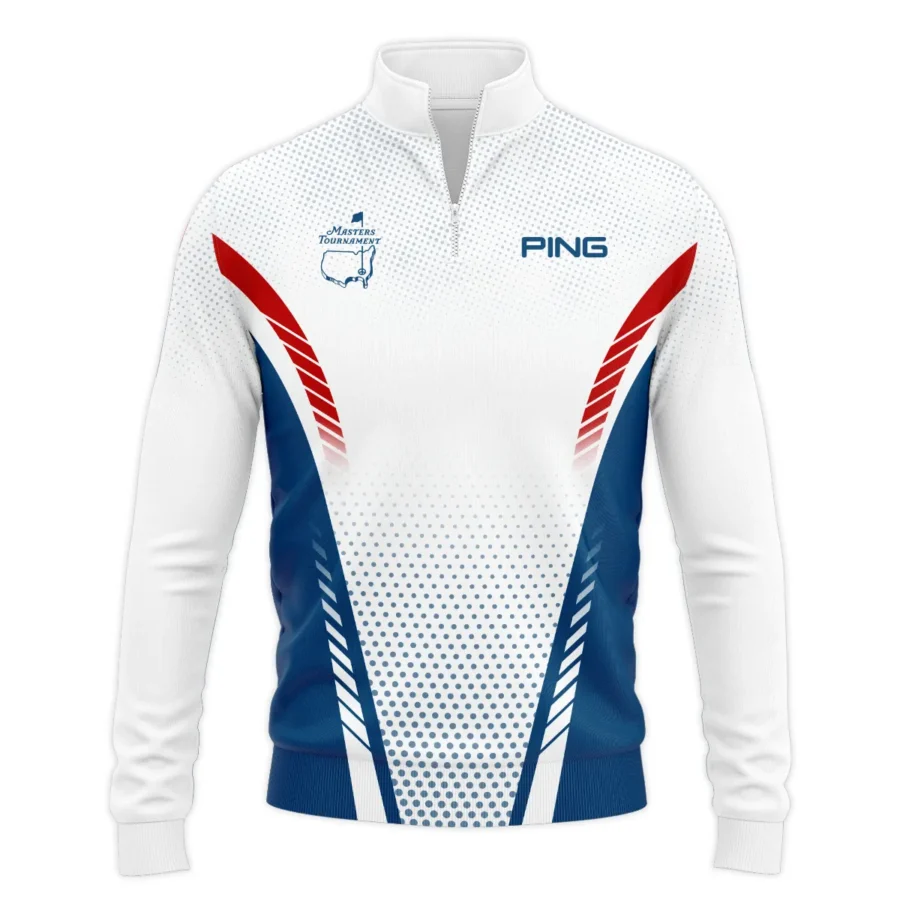 Collab Release Red White Blue Ping Masters Tournament Quarter-Zip Jacket All Over Prints BLMT220724A1PISWZ