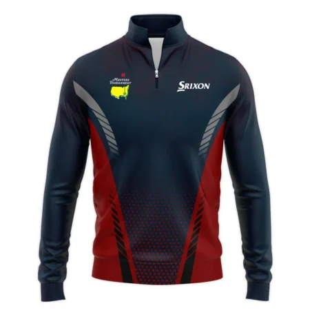 Collab Release Dark Blue Red Srixon Masters Tournament Quarter-Zip Jacket All Over Prints BLMT220724A2SRISWZ