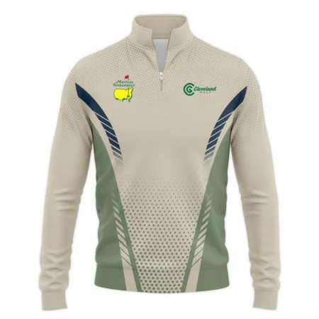 Collab Release Tan Green Cleveland Golf Masters Tournament Quarter-Zip Jacket All Over Prints BLMT220724A3CLESWZ