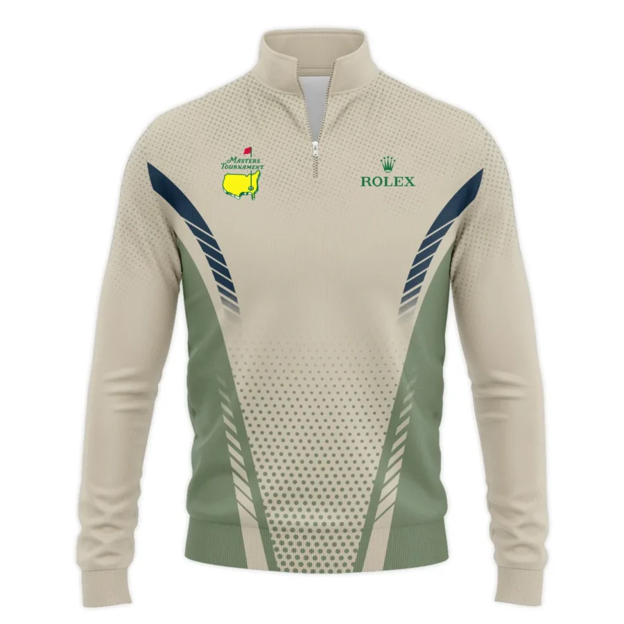 Collab Release Tan Green Rolex Masters Tournament Quarter-Zip Jacket All Over Prints BLMT220724A3ROXSWZ