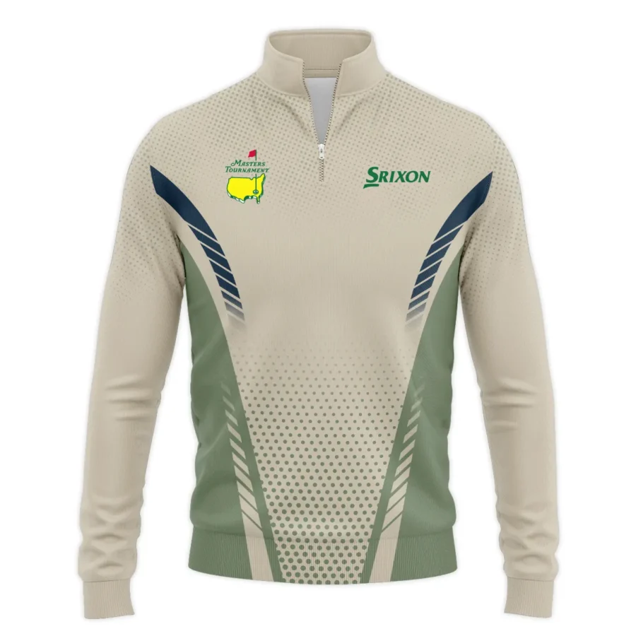 Collab Release Tan Green Srixon Masters Tournament Quarter-Zip Jacket All Over Prints BLMT220724A3SRISWZ