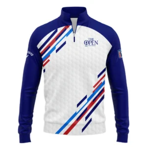 Special Release Callaway 152nd Open Championship Blue Red Straight Line White Background Zipper Hoodie Shirt All Over Prints HOTOP090724A01CLWZHD