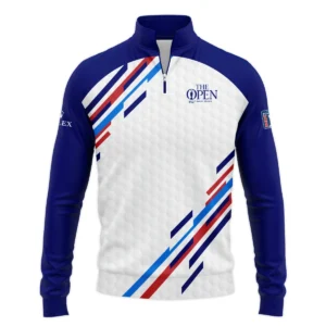 Special Release Rolex 152nd Open Championship Blue Red Straight Line White Background Zipper Hoodie Shirt All Over Prints HOTOP090724A01ROXZHD