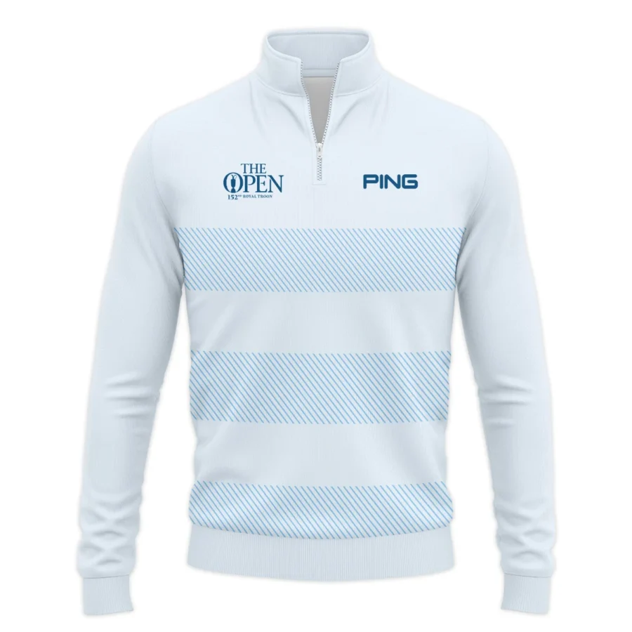 Special Release Ping 152nd Open Championship Light Blue Background Line Pattern Quarter-Zip Jacket All Over Prints HOTOP100724A01PISWZ