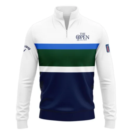 White Blue Green Background Callaway152nd Open Championship Quarter-Zip Jacket All Over Prints HOTOP270624A01CLWSWZ