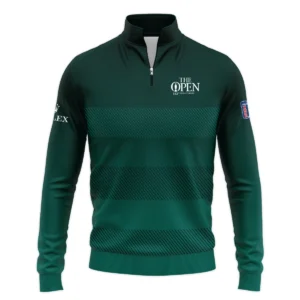 152nd Open Championship Rolex Dark Green Gradient Line Pattern Zipper Hoodie Shirt All Over Prints HOTOP280624A01ROXZHD