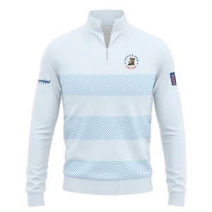 Zipper Hoodie Shirt Cleveland Golf 125th US Open Championship Light Blue Background Line Blue HOUSG120724A02CLEZHD