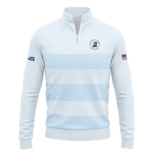 Zipper Hoodie Shirt Ping 125th US Open Championship Light Blue Background Line Blue HOUSG120724A02PIZHD