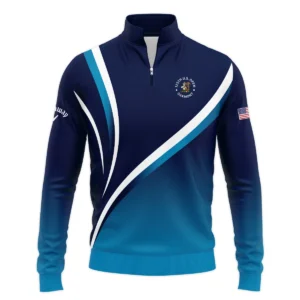 125th US Open Oakmont Zipper Hoodie Shirt Callaway Dark Blue Gradient White Background HOUSG130724A02CLWZHD