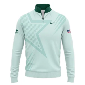 US Open Tennis Nike Green Pastel Background Star Line Pattern Performance T-Shirt Style Classic