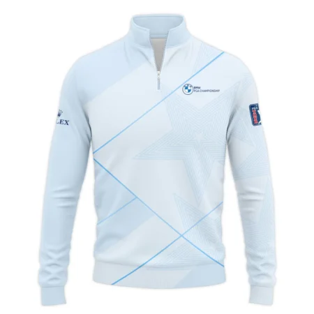 Light Blue Color Rolex BMW PGA Championship Quarter-Zip Jacket All Over Prints QTBMW2407A1ROXSWZ