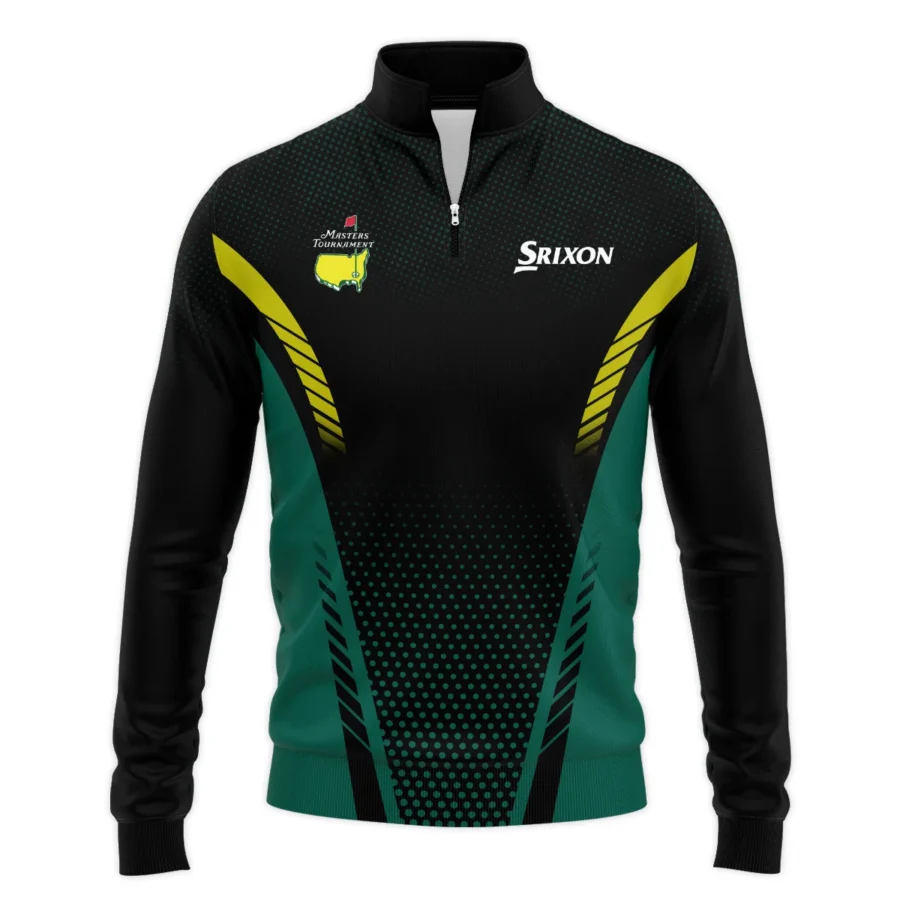 Special Release Green Mix Black Srixon Masters Tournament Quarter-Zip Jacket All Over Prints QTMT130724A1SRSWZ