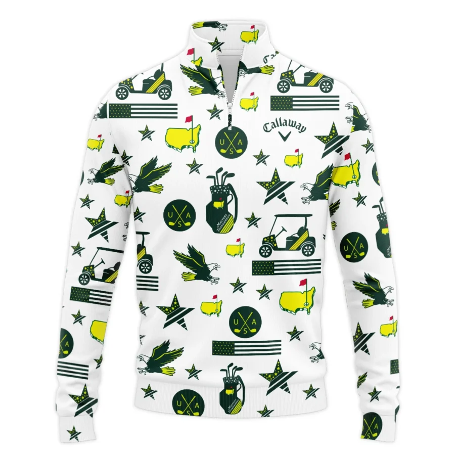 Golf Pattern Green Callaway 125th U.S. Open Oakmont Quarter-Zip Jacket All Over Prints QTMT180724A1CLWSWZ