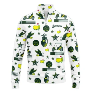 Golf Pattern Green Srixon Masters Tournament Zipper Hoodie Shirt All Over Prints QTMT180724A1SRZHD