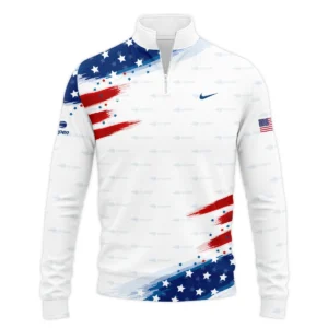 Flag American Nike US Open Tennis Zipper Hoodie Shirt All Over Prints QTUST260724A2NKZHD