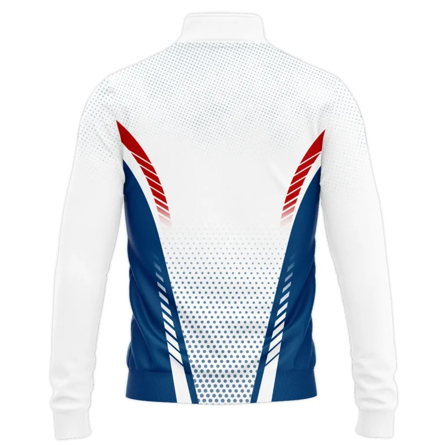 Collab Release Red White Blue Rolex Masters Tournament Quarter-Zip Jacket All Over Prints BLMT220724A1ROXSWZ