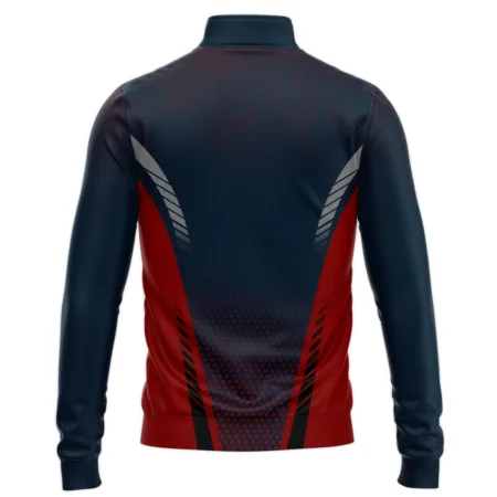 Collab Release Dark Blue Red Rolex Masters Tournament Quarter-Zip Jacket All Over Prints BLMT220724A2ROXSWZ