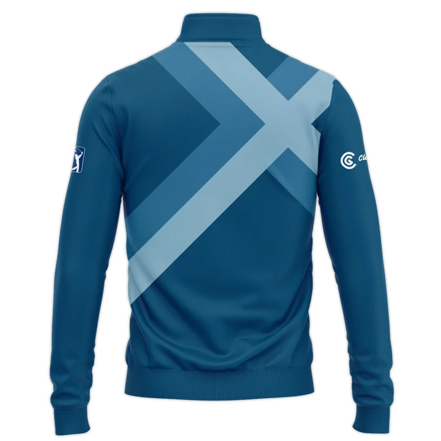 Special Release Cleveland Golf 152nd Open Championship Slightly Desaturated Blue Background Performance Quarter Zip Sweatshirt With Pockets All Over Prints HOTOP080724A01CLETS