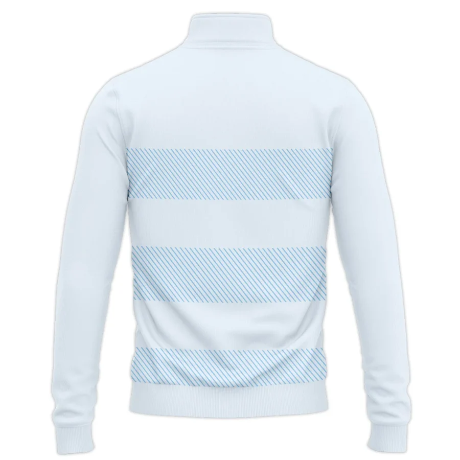 Special Release Cleveland Golf 152nd Open Championship Light Blue Background Line Pattern Performance Quarter Zip Sweatshirt With Pockets All Over Prints HOTOP100724A01CLETS