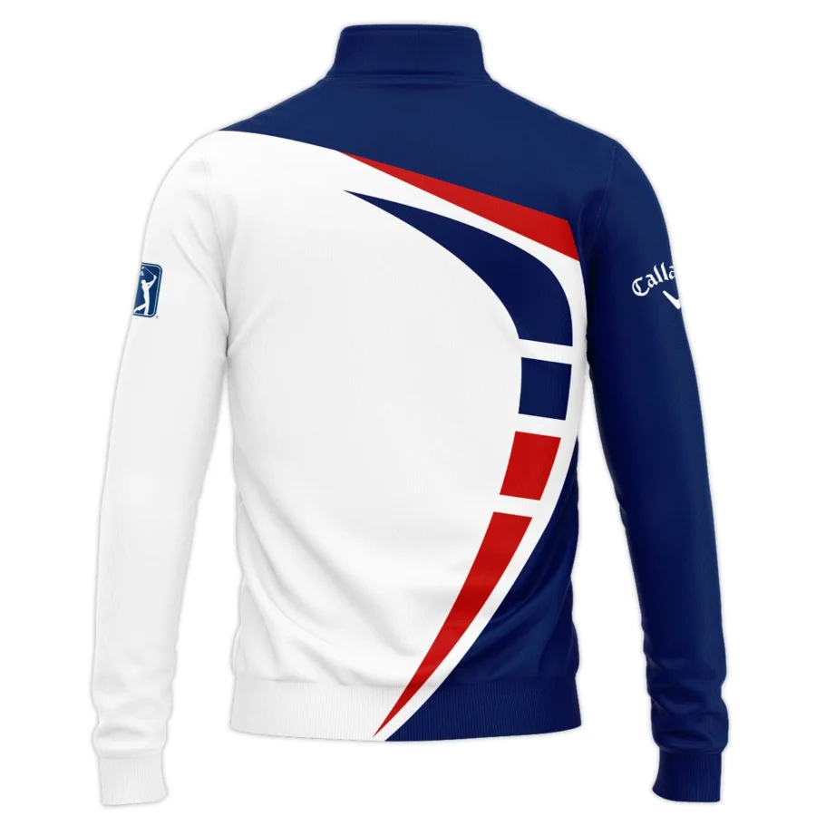 152nd Open Championship Callaway White Blue Red Pattern Background Performance Quarter Zip Sweatshirt With Pockets All Over Prints HOTOP270624A03CLWTS