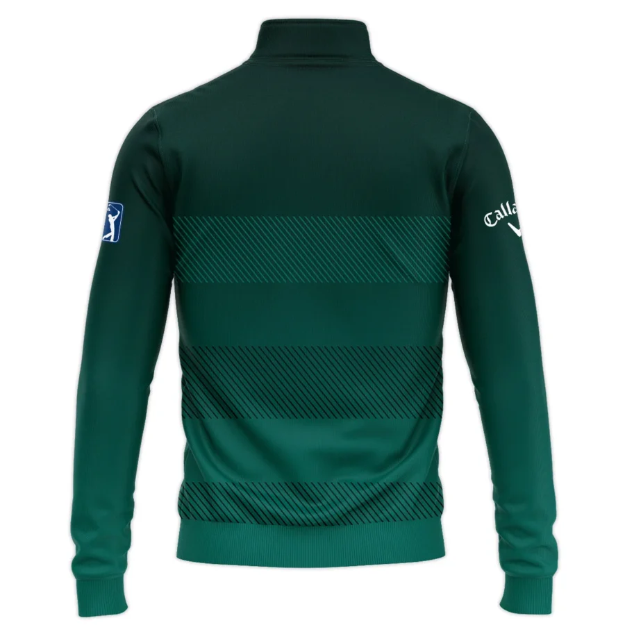 152nd Open Championship Callaway Dark Green Gradient Line Pattern Quarter-Zip Jacket All Over Prints HOTOP280624A01CLWSWZ