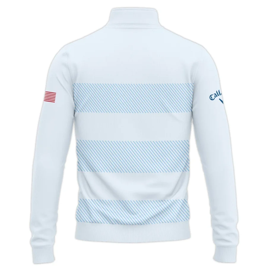 Quarter Zip Jacket Shirt Callaway 125th US Open Championship Light Blue Background Line Blue HOUSG120724A02CLWSWZ