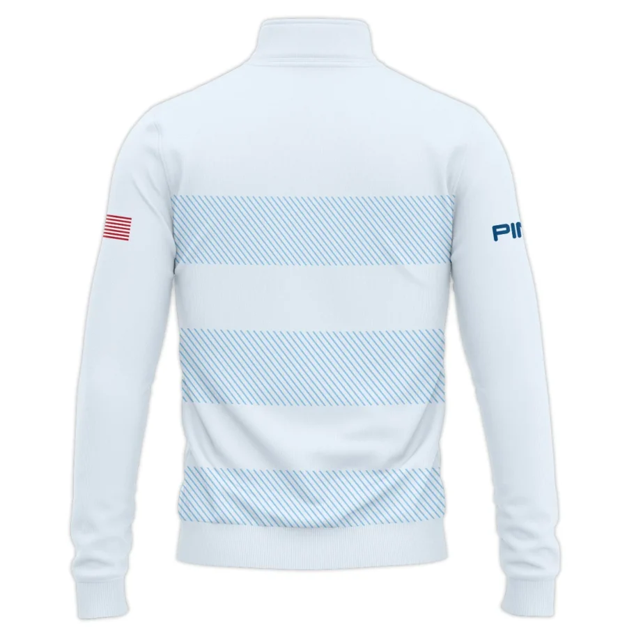 Quarter Zip Jacket Shirt Ping 125th US Open Championship Light Blue Background Line Blue HOUSG120724A02PISWZ