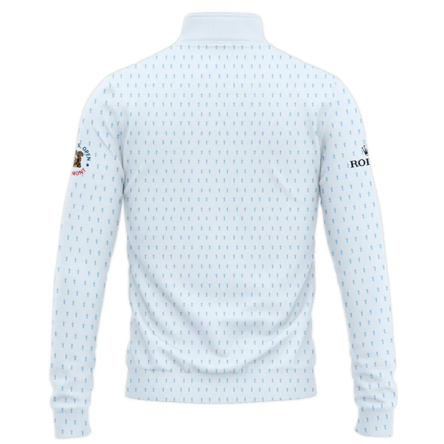 Special Release Light Blue Rolex 125th U.S. Open Oakmont Quarter-Zip Jacket All Over Prints QTUSM8724A2ROXSWZ