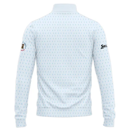 Special Release Light Blue Srixon Golf 125th U.S. Open Oakmont Performance Quarter Zip Sweatshirt With Pockets All Over Prints QTUSM8724A2SRQZS