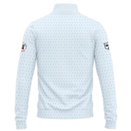 Special Release Light Blue Wilson Staff Golf 125th U.S. Open Oakmont Performance Quarter Zip Sweatshirt With Pockets All Over Prints QTUSM8724A2WSQZS