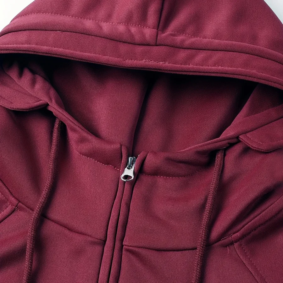 Special Release Nature Photography x Arri Brand Tactical Quarter Zip Hoodie BLNP170724A1AR - WineRed