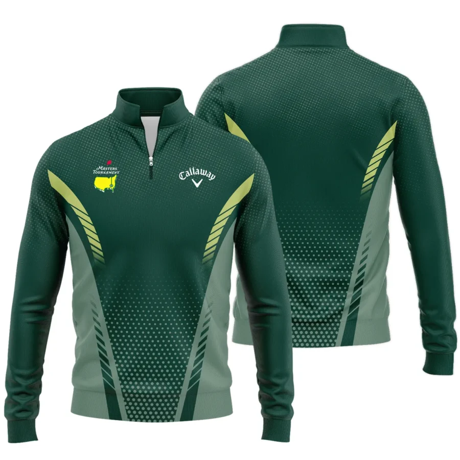 Collab Release Green Mix Callaway Masters Tournament Quarter-Zip Jacket All Over Prints BLMT220724A4CLwSWZ