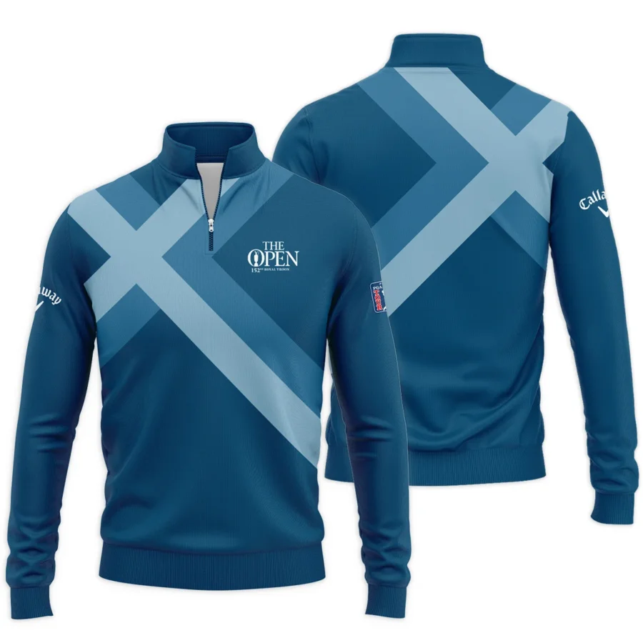 Special Release Callaway 152nd Open Championship Slightly Desaturated Blue Background Quarter-Zip Jacket All Over Prints HOTOP080724A01CLWSWZ